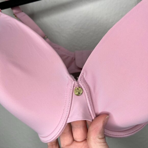 Natori Womans Pink Pure Luxe Contour Underwire Bra 32G style 732080 - Picture 3 of 9